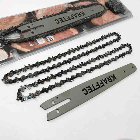 Комплект ланцюгів шини та аксесуари ланцюга 45 см + 2 цепи, Ланцюг для електропил, Ланцюги пильні ZK-21 Львів