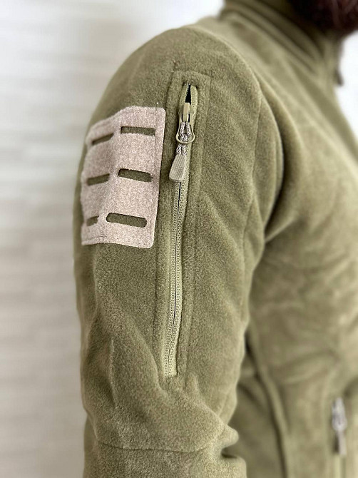 Чоловіча флісова кофта Flas Polar з велкро під шеврони та патчі Пісочний, M Київ - фото 6