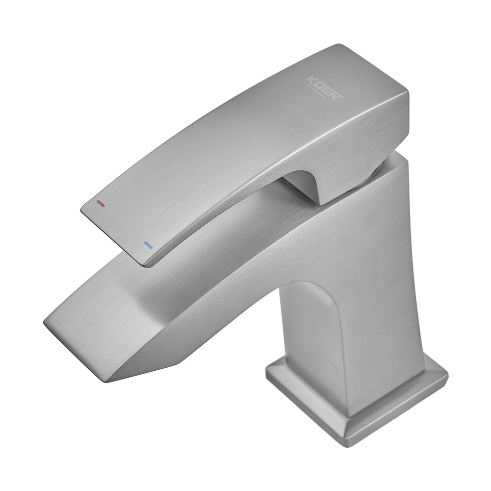 Графитовый смеситель для умывальника Koer KB-10007-07 (KR5150) Харьков - изображение 8