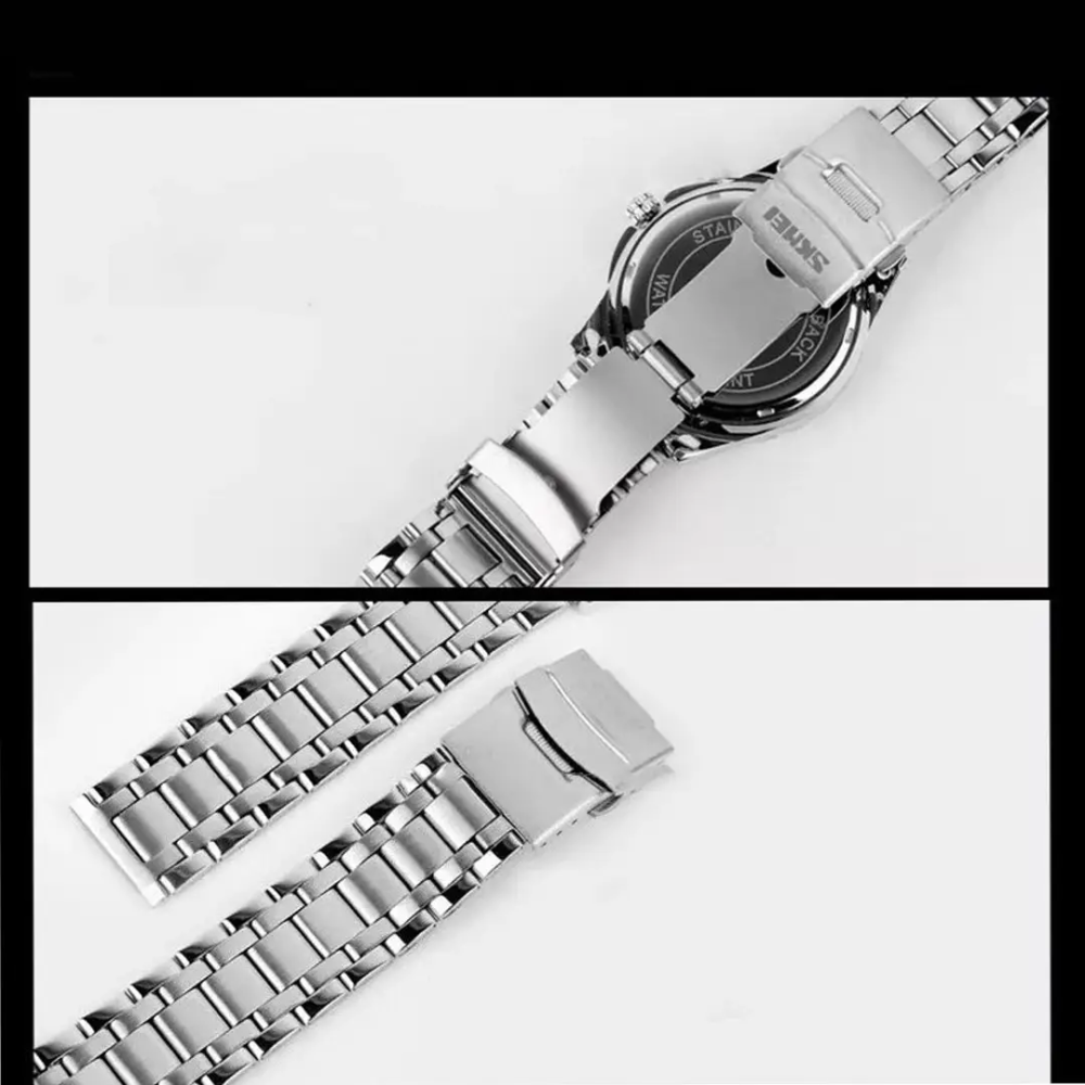 Чоловічий наручний годинник Skmei 9069 Сріблястий з синім Вінниця - фото 5