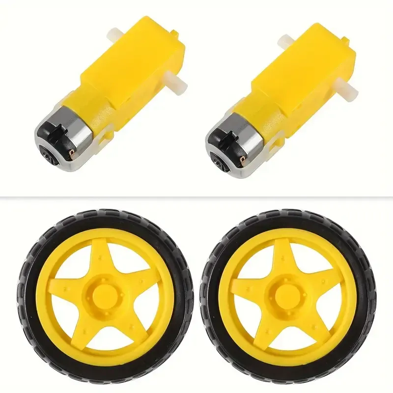 Мотор-редуктор с колесом 6.6 см для роботов Arduino Киев - изображение 2