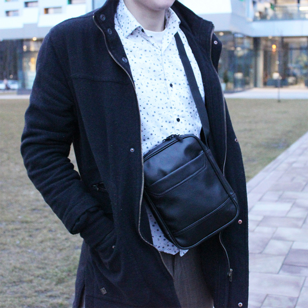 Сумка для документов удобная, Мужская небольшая сумка мессенджер, Сумки для документов GB-30 Львов - изображение 5