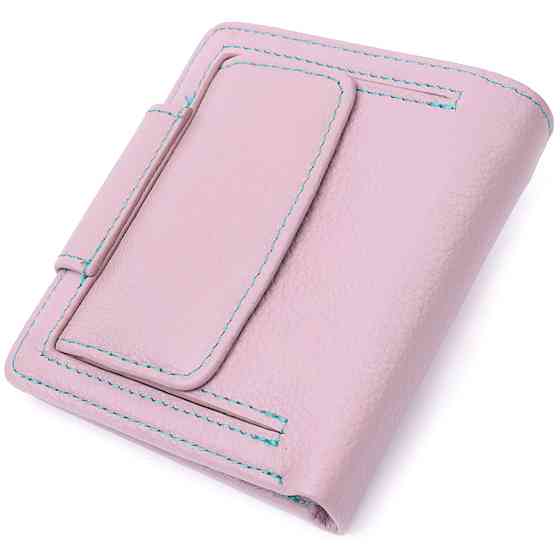 Портмоне с монетницей снаружи для стильных женщин кожаное ST Leather 19456 Бежевый Киев