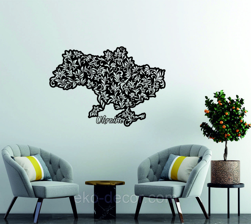 Декоративне настінне Панно «Карта України», Декор на стіну Київ - фото 3