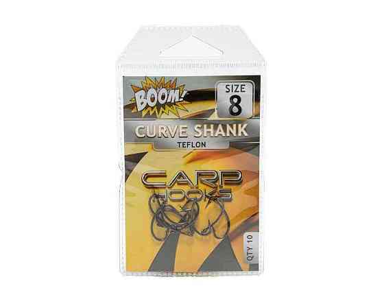 Гачок для мирної риби Curve Shank №8 (10 шт/уп) (Teflon) ТМ BOOM Київ