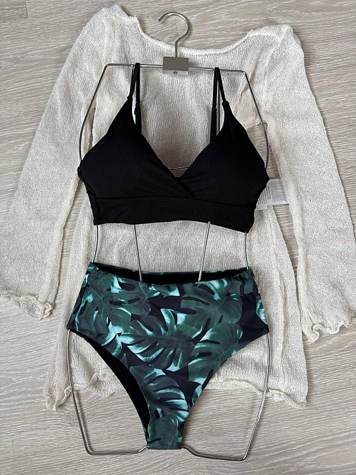 Купальник жіночий роздільний у рубчик з арнаментом L Харків - фото 7