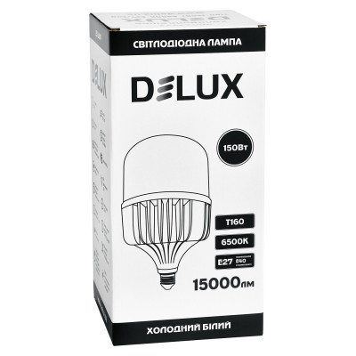Лампочка Delux T160 150Вт Е27/E40 6500K 230В (90023332) Винница - изображение 2