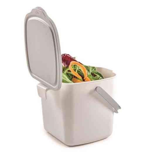 Контейнер для сміття з кришкою та ручкою Snips Kitchen Compost Bin 3 л білий Київ
