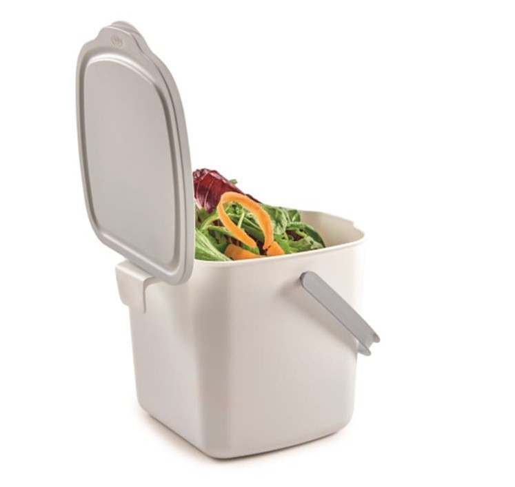 Контейнер для сміття з кришкою та ручкою Snips Kitchen Compost Bin 3 л білий Київ - фото 6