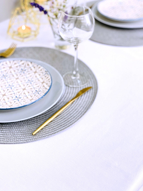 Ecotton Скатертина Ecotton DUCK 170х200 см водовідштовхувальна білого кольору White 23127 Коломыя - изображение 3