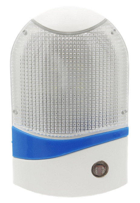 Ночник LED в розетку с датчиком освещения Простой 220V 5 LED Днепр - изображение 1