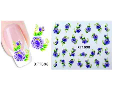 Наклейки для нігтів "Квіточки" XF1038 Київ
