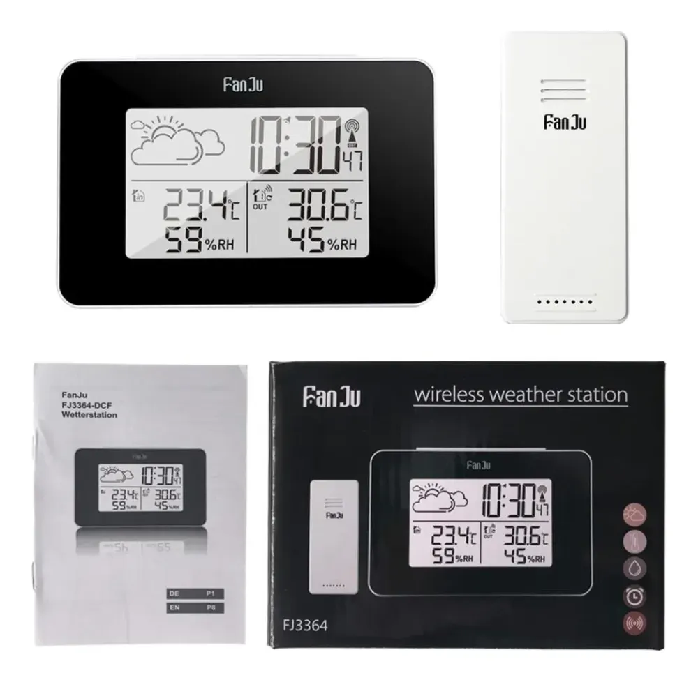 Безпровідна метеостанція FJ3364 з виносним датчиком 3.7" Київ - фото 5