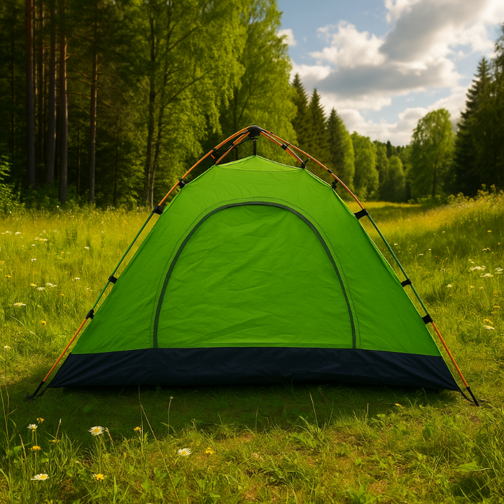 Автоматическая палатка 2-местная для кемпинга, пикника и путешествий – быстрая установка, защита от дождя и ве Львов - изображение 3