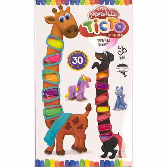 Масса для лепки самозастывающая 30 цветов творческий набор Винница