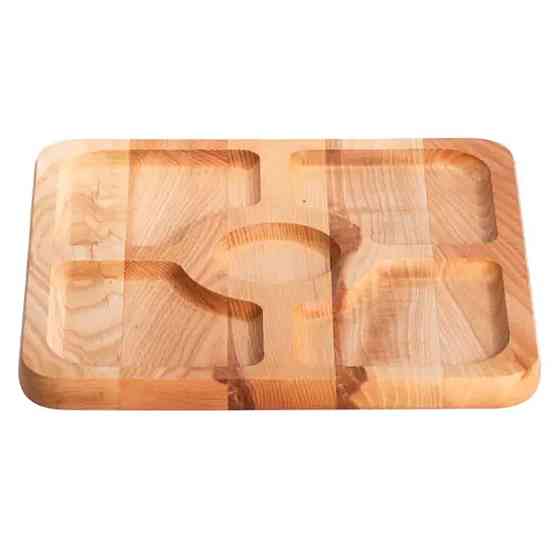 Деревянная менажница на 5 секций 30×20 см Lugi Киев