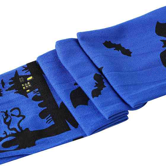 Чулки для Хэллоуина Летучие мыши one size сине-черный Киев