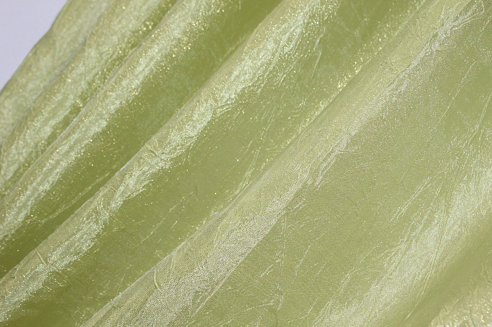 Кухонные шторы VR-Textil № 073к с ламбрекеном и подхватами салатовый с серым 270х150 см (59-594 Киев - изображение 5