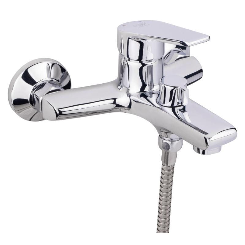 Змішувач для ванни Lidz (CRM) 19 46 006-1 New з душовим гарнітуром (LIDZCRM19460051) Київ - фото 3