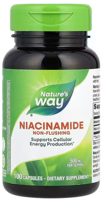 Вітамін В3 ніацинамід 500 мг Nature's Way Niacinamide 100 капс Київ - фото 1