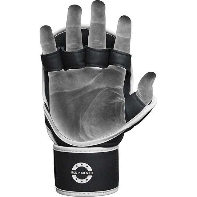 Перчатки для ММА (Греплинговые перчатки) RDX F6 KARA Matte White Plus S/M (капа в комплекте) Киев - изображение 5