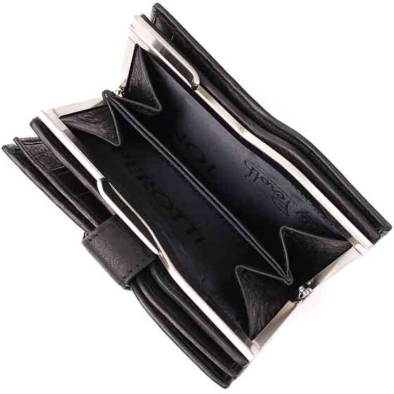 Женский вертикальный кошелек из натуральной кожи Tony Perotti 20842_1 (2656 nero) Черный Киев