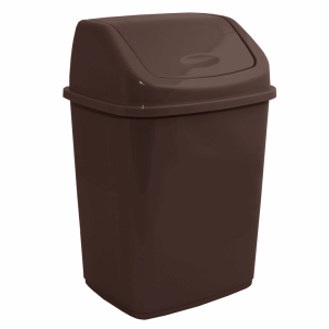 Відро для сміття 18л пластик темно-коричневий Алеана Житомир - фото 1