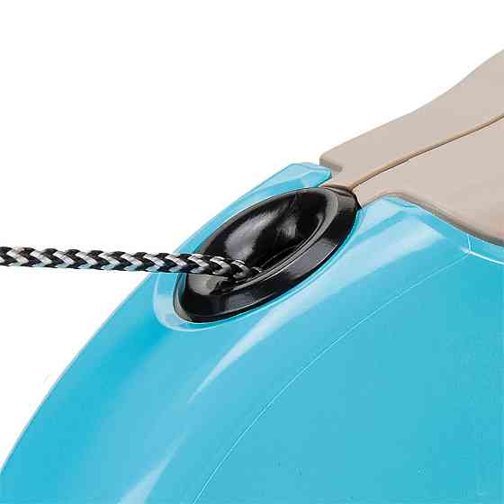 Поводир - рулетка для собак з шнуром Ferplast Amigo Cord (Ферпласт Аміго Корд) 16 х 3.8 х h 15 см - L, Голубий Запоріжжя