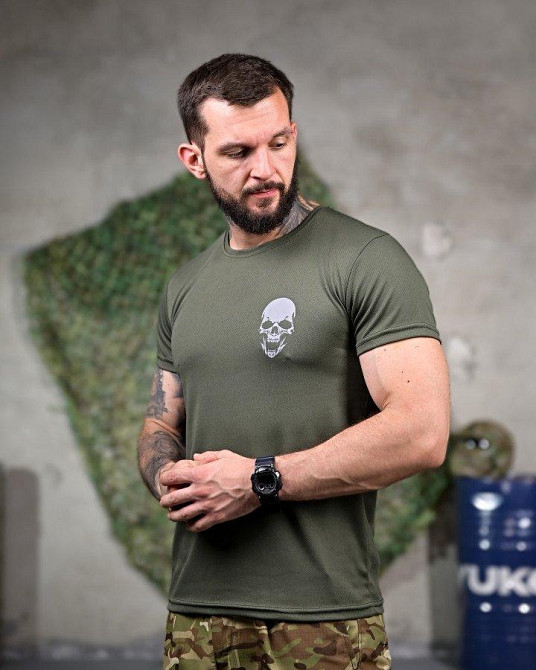 Тактична потовідвідна футболка Донецька зона oliva РП7342 Одеса - фото 3