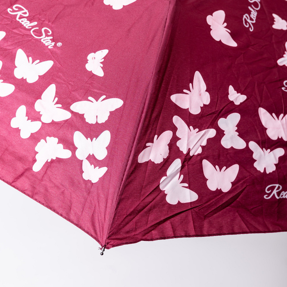 Полуавтоматический зонт с принтом, красный, 97 см Киев - изображение 5