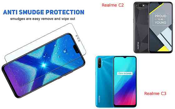 Защитное стекло NeoGlass для Realme C2, Realme C3 – ультрапрозрачное и устойчивое Киев