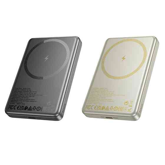 Зовнішній акумулятор HOCO Q26A Joy PD20W magnetic fast charging power bank(10000mAh) metal gray Київ