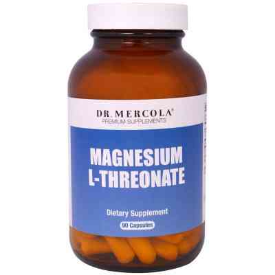 Минералы Dr. Mercola Магний L-Треонат, Magnesium L-Threonate, 90 капсул (MCL-01778) Винница