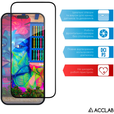 Скло захисне ACCLAB Full Glue Apple iPhone 15 Plus (1283126575303) Вінниця - фото 5