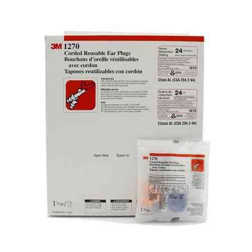 Беруши 3M 1270 25дБ Елочка, упаковка 100 пар, затычки в уши для ушей от шума Вінниця