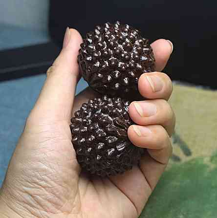 Масажні м’ячі дуріан 2 шт, антистрес для рук, масажер долонь, рефлексологія Київ