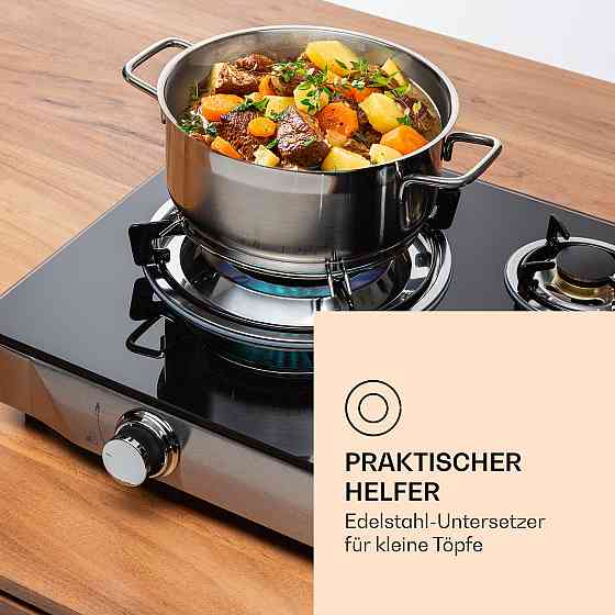 Похідна піч Barzona 3 3 пальники 3,4 кВт, 0,75 кВт і 4,3 кВт Скляна пластина та корпус із неіржавкої Рівне