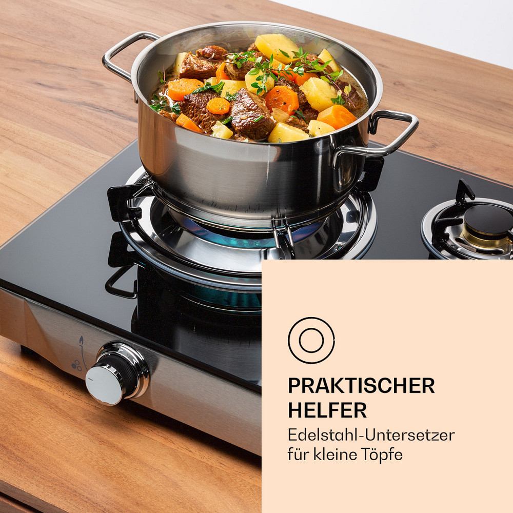 Похідна піч Barzona 3 3 пальники 3,4 кВт, 0,75 кВт і 4,3 кВт Скляна пластина та корпус із неіржавкої Рівне - фото 4