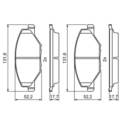 Тормозные колодки Bosch 0 986 495 390 Винница - изображение 1