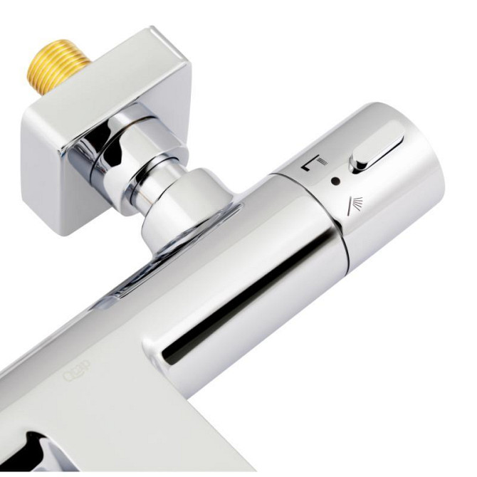 Змішувач для ванни термостатичний Qtap Votice QVTC30T105GC Chrome Харків - фото 4
