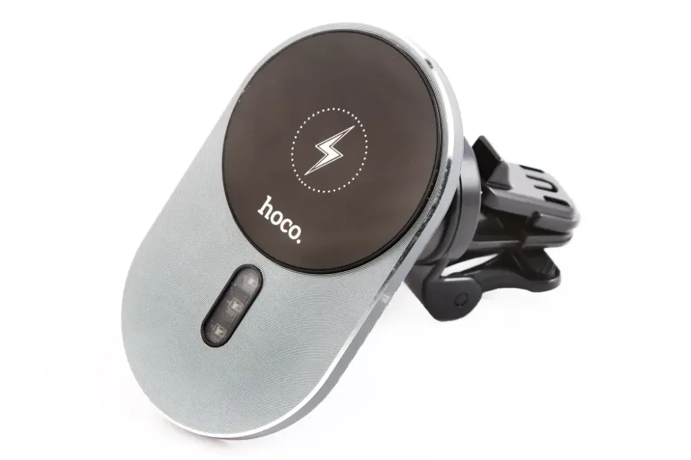 Подставка под телефон магнит на обдув с беспров. зарядкой 15Вт Hoco Винница - изображение 1