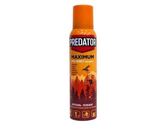 Аерозоль репелетний від укусів комарів PREDATOP MAXIMUM 150мл ТМ КОСМО-ХИМ Київ