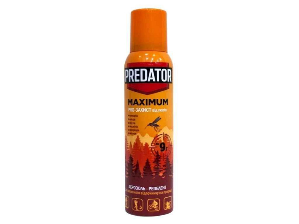 Аерозоль репелетний від укусів комарів PREDATOP MAXIMUM 150мл ТМ КОСМО-ХИМ Київ - фото 1