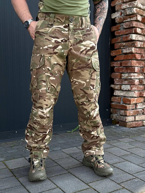 Тактичні штани мультикам ріп-стоп літні для військових, бойові армійські штурмові чоловічі Львів - фото 5