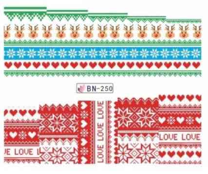 Стикеры на ногти на новый год - размер стикера 6*5см, инструкция по применению есть в описании товара Киев