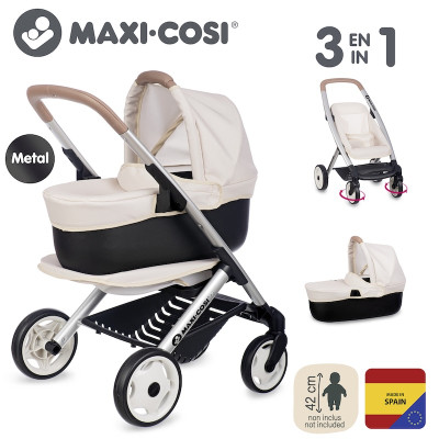 Коляска для кукол Smoby Maxi-Cosi 3 в 1. Айвори со съемной люлькой, 55 x 39 x 64 см, 3+ (7600253122) Винница - изображение 7
