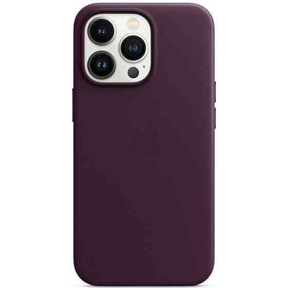 Чохол-накладка Apple Leather Case with MagSafe для Apple iPhone 13 Pro Dark Cherry (MM1A3) ( 16942 ) Харків