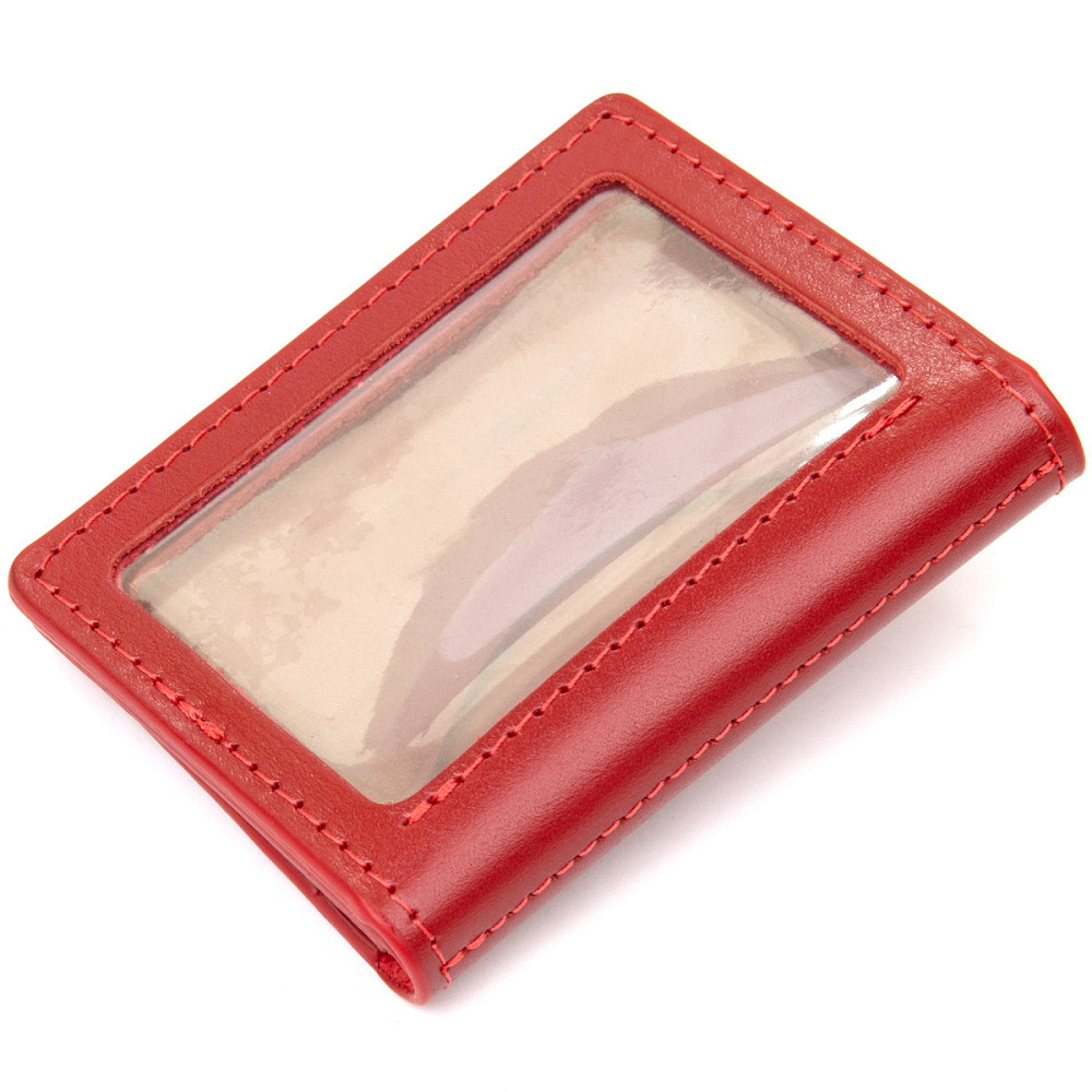 Шкіряна обкладинка для автодокументів GRANDE PELLE 11493 Червоний Київ - фото 9