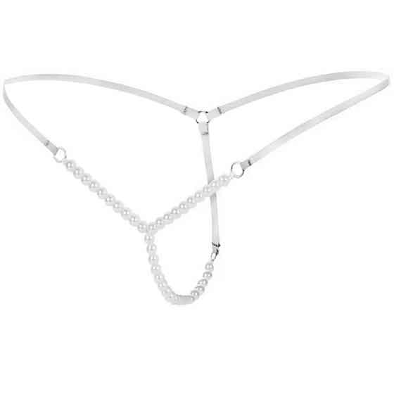 Стрінги з перлами універсальний білий Київ