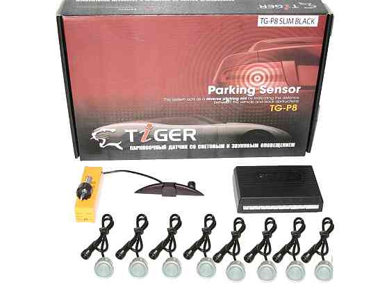 Парктроник TIGER TG-P8LED 8дат SLIM Black/silver (компл.) Винница